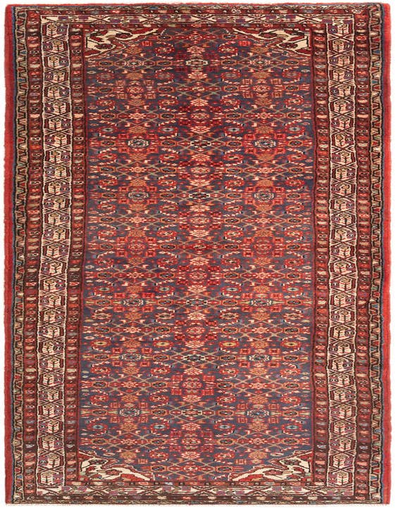 Detail image of 3' 8 x 13' Hamedan Runner Rug