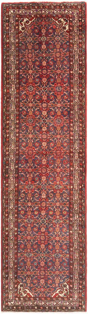 3' 8 x 13' Hamedan Runner Rug
