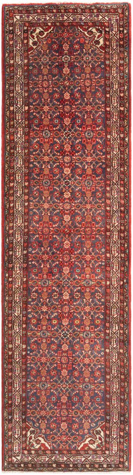 Detail image of 3' 8 x 13' Hamedan Runner Rug