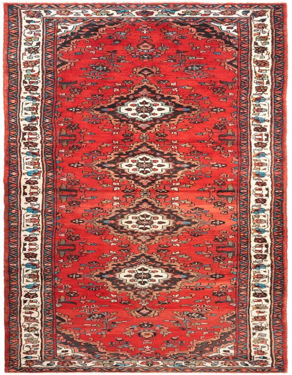 Detail image of 3' 9 x 16' 4 Hamedan Runner Rug