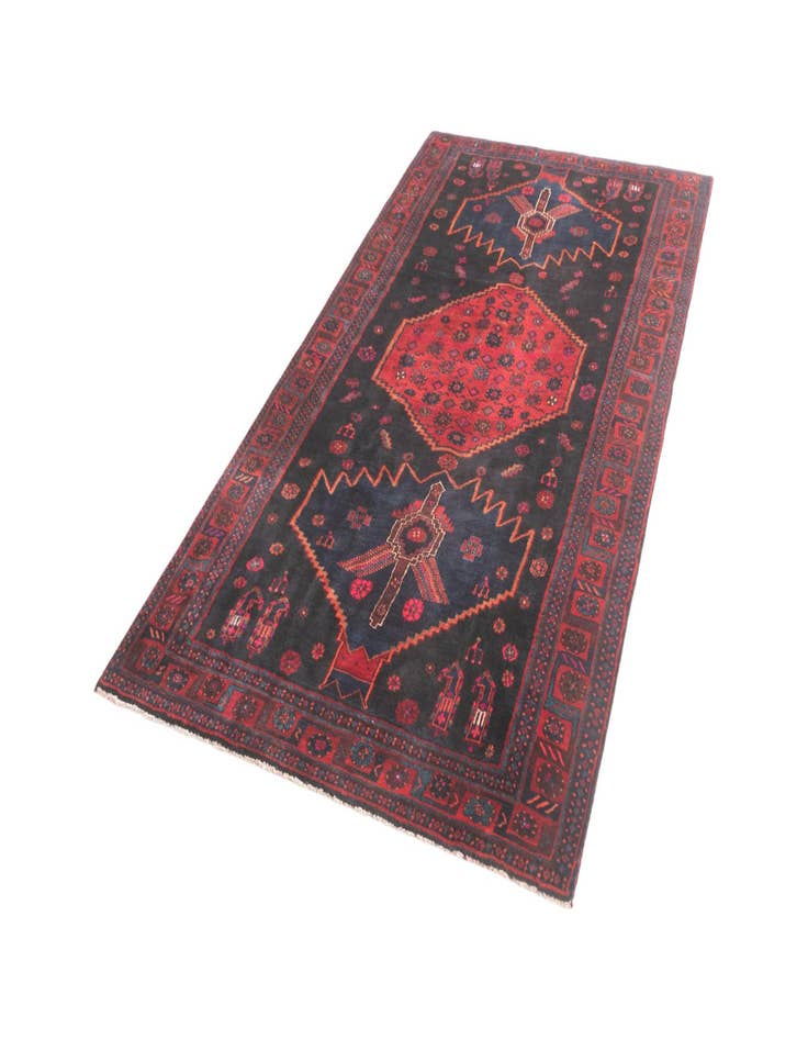 Detail image of 5' 1 x 10' 2 Hamedan Runner Rug