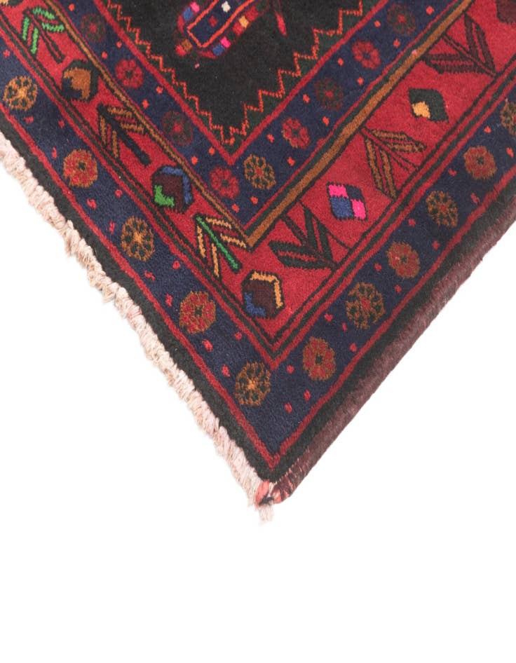 Detail image of 3' 6 x 12' 8 Hamedan Runner Rug