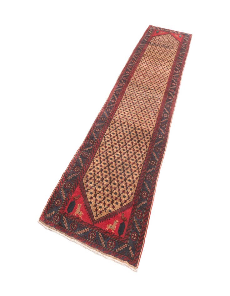 Detail image of 3' 5 x 13' 1 Hamedan Runner Rug