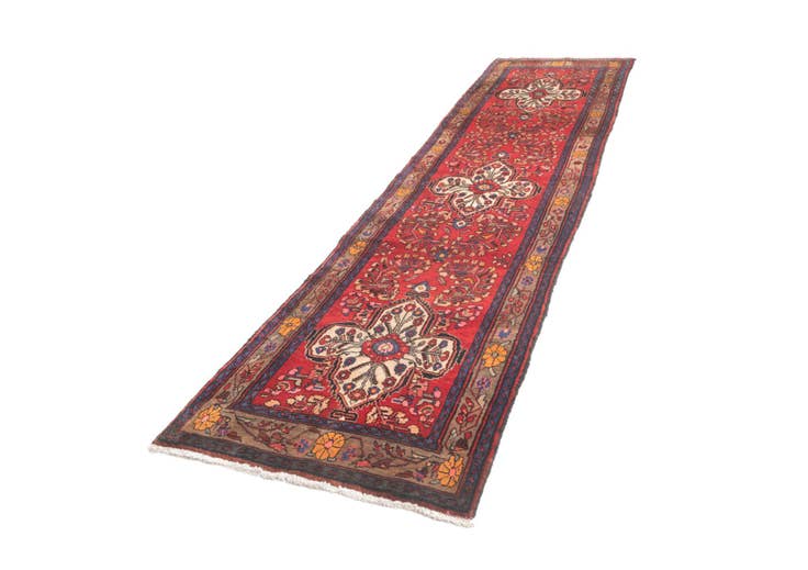 Detail image of 3' 5 x 13' 4 Hamedan Runner Rug