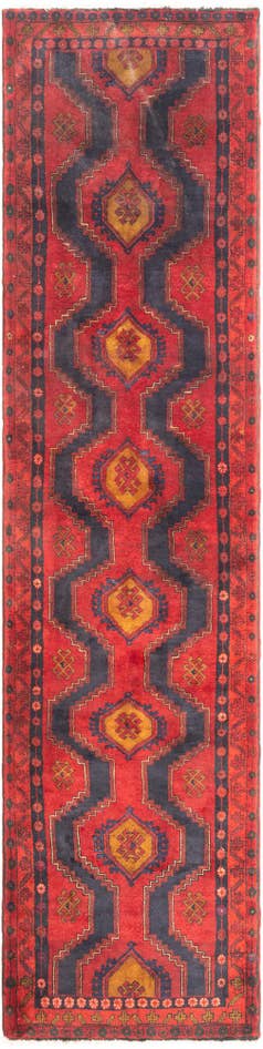 Detail image of 3' 4 x 13' 3 Hamedan Runner Rug