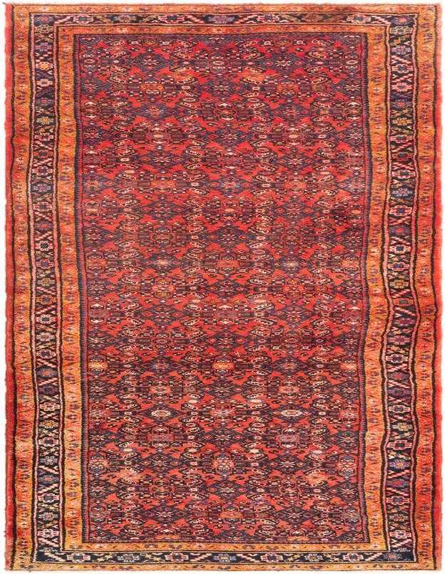 Detail image of 3' 10 x 12' 10 Hamedan Runner Rug