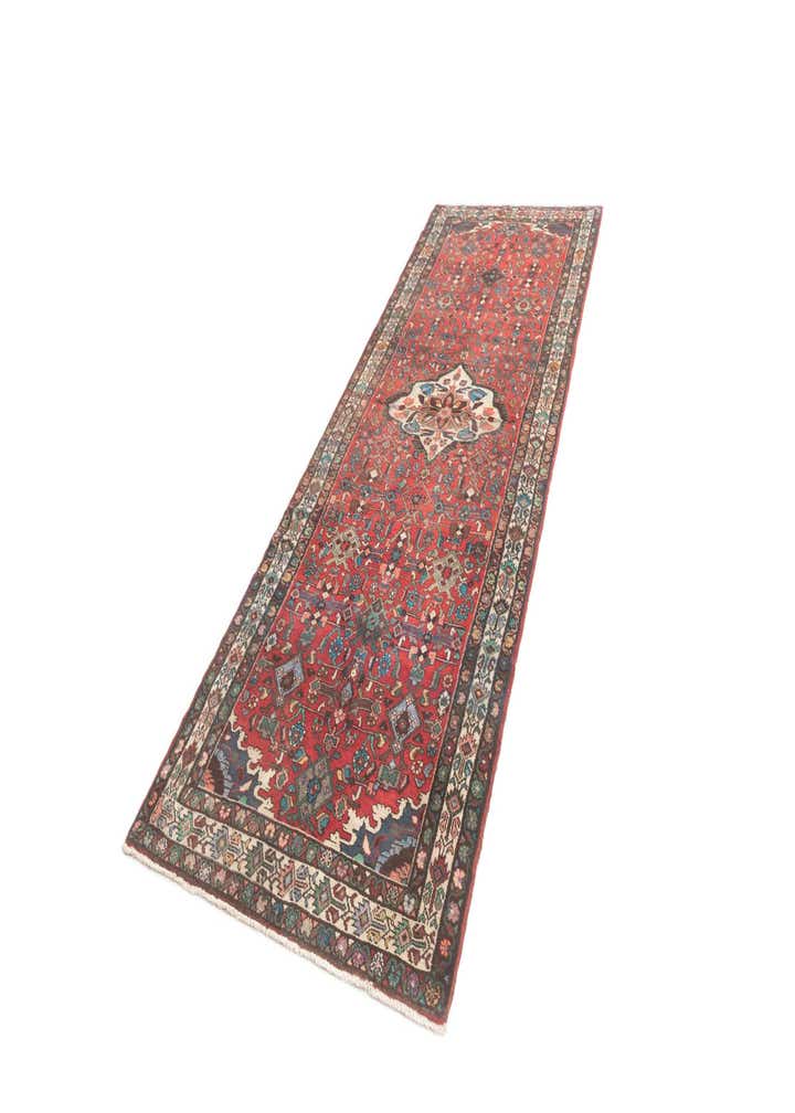 4' 3 x 13' Hamedan Runner Rug