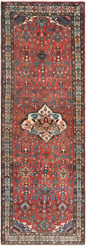 4' 3 x 13' Hamedan Runner Rug