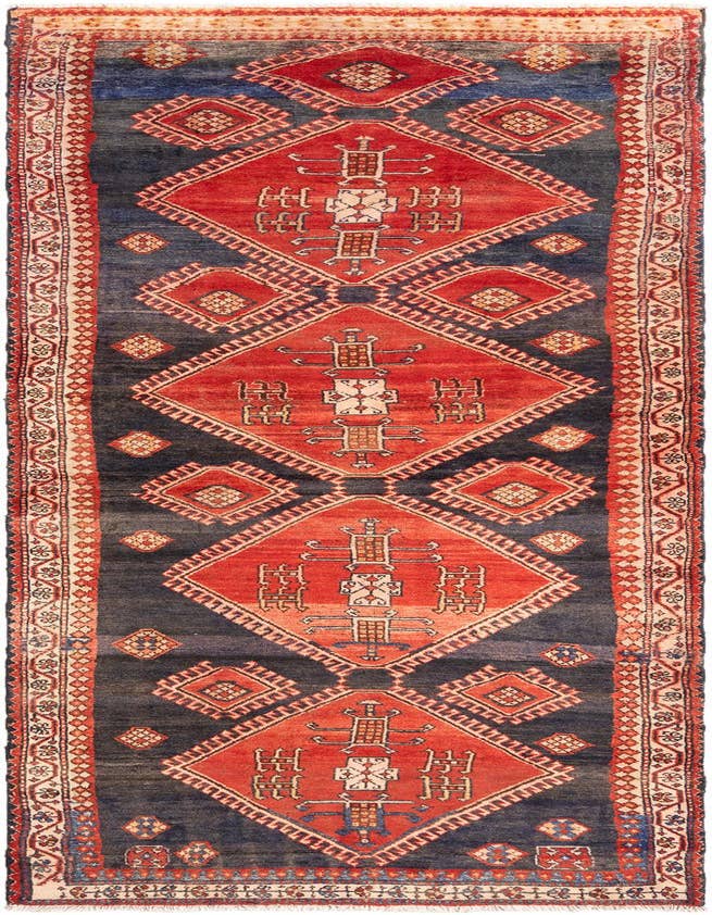 Detail image of 3' 9 x 11' 7 Hamedan Runner Rug
