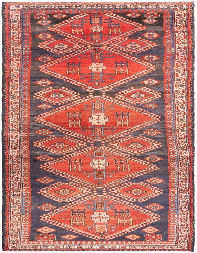 Detail image of 3' 9 x 11' 11 Hamedan Runner Rug