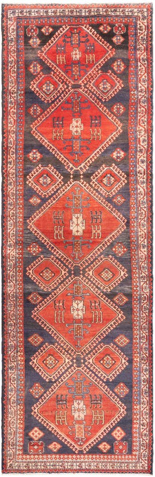Detail image of 3' 9 x 11' 11 Hamedan Runner Rug