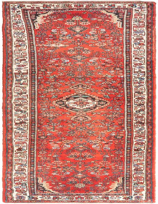 3' 6 x 13' 11 Hamedan Runner Rug