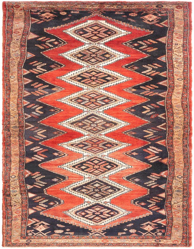 Detail image of 4' 4 x 13' 11 Hamedan Runner Rug