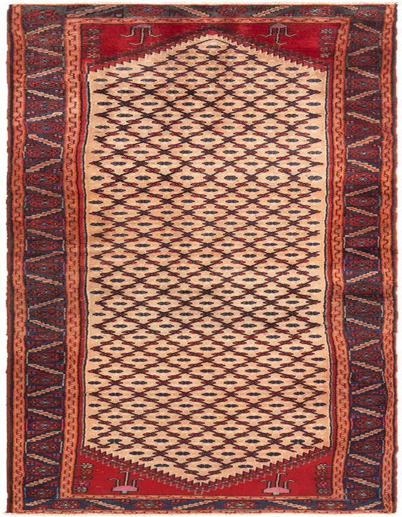 Detail image of 3' 1 x 11' 9 Hamedan Runner Rug