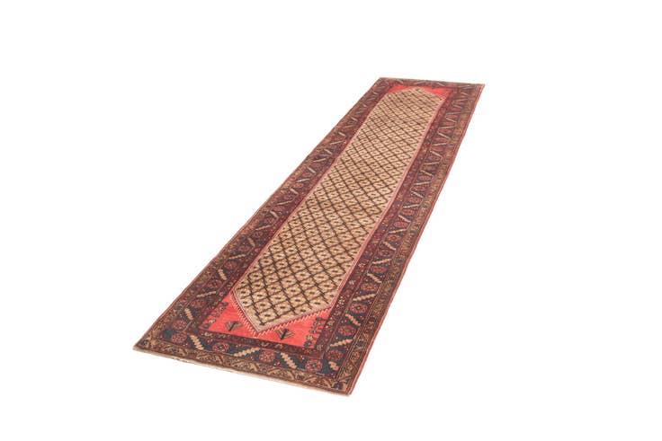 Detail image of 3' 3 x 12' 10 Hamedan Runner Rug