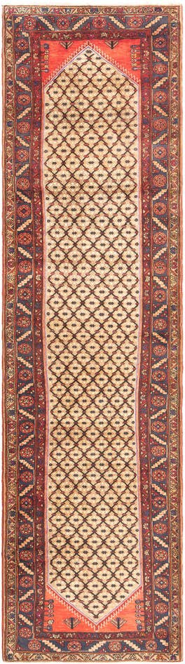 Detail image of 3' 3 x 12' 10 Hamedan Runner Rug