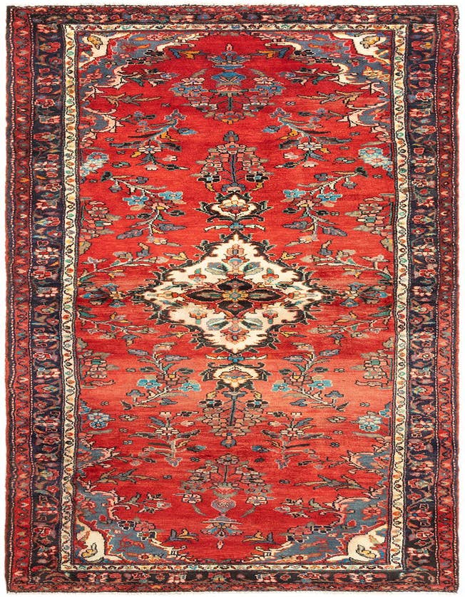Detail image of 3' 5 x 10' 6 Hamedan Runner Rug