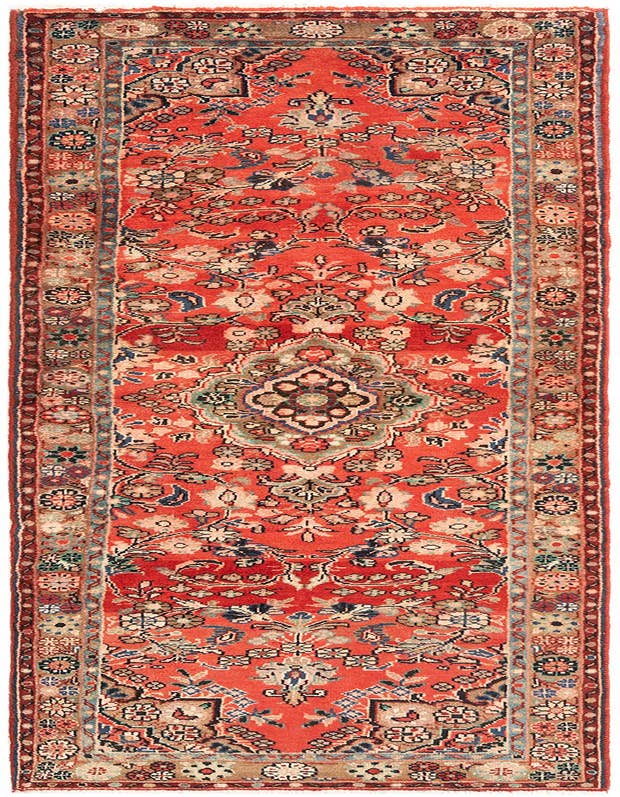 Detail image of 2' 9 x 9' 1 Hamedan Runner Rug
