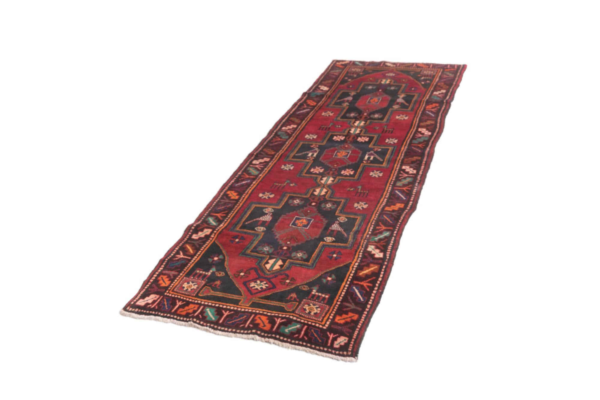 3' 5 x 10' 2 Hamedan Runner Rug