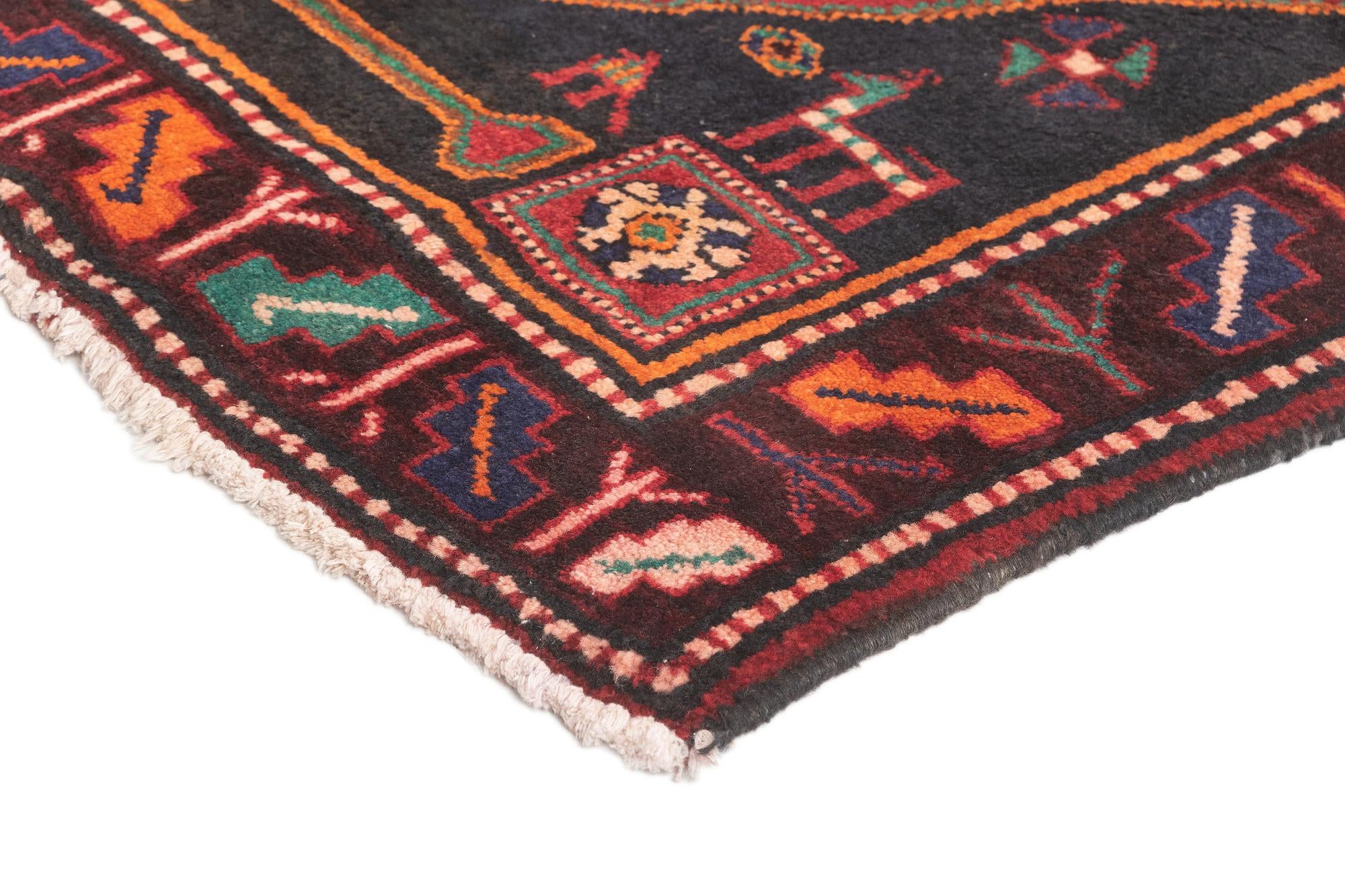 3' 5 x 10' 2 Hamedan Runner Rug