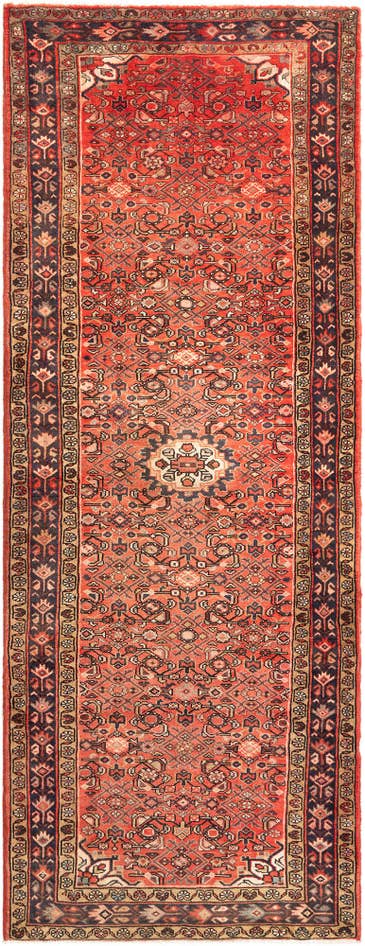 Detail image of 4' 2 x 10' 8 Hamedan Runner Rug