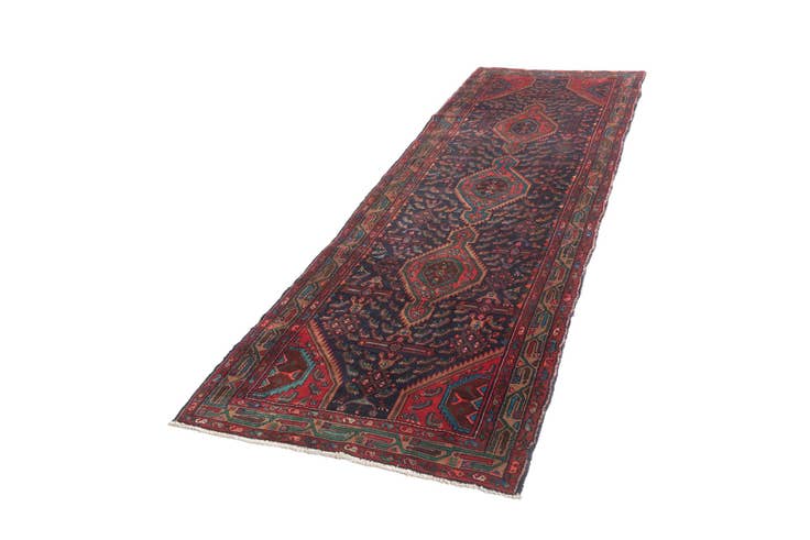 Detail image of 3' 8 x 11' 2 Hamedan Runner Rug