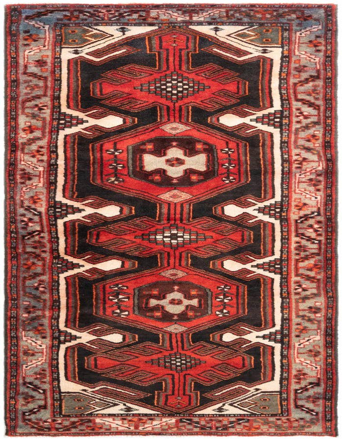 Detail image of 3' 3 x 9' 9 Hamedan Runner Rug