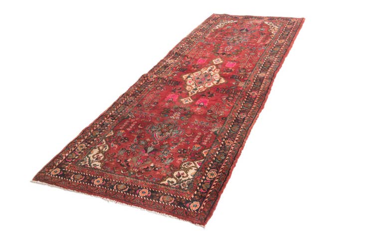 Detail image of 3' 6 x 9' 6 Hamedan Runner Rug