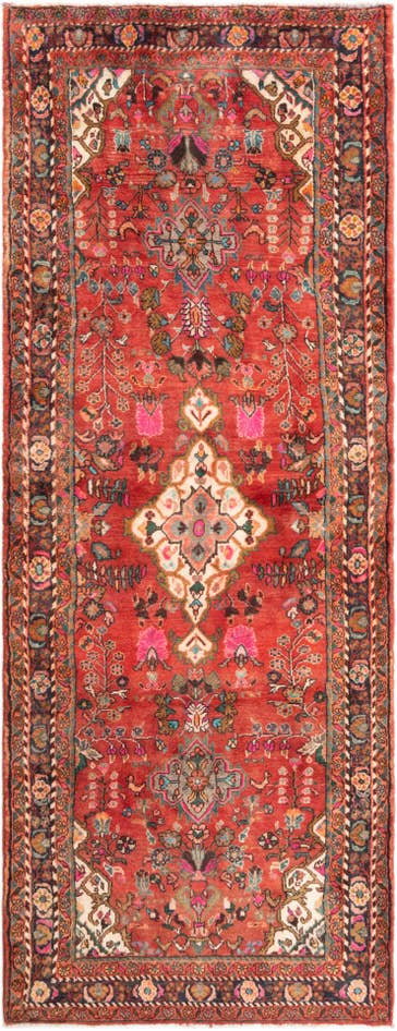 Detail image of 3' 6 x 9' 6 Hamedan Runner Rug