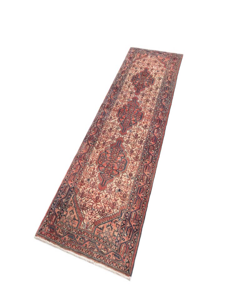 Detail image of 3' 7 x 11' 1 Hamedan Runner Rug