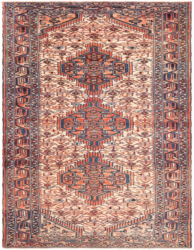 Detail image of 3' 7 x 11' 1 Hamedan Runner Rug