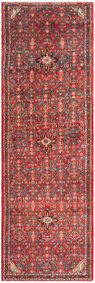 Detail image of 3' 7 x 10' 10 Hamedan Runner Rug