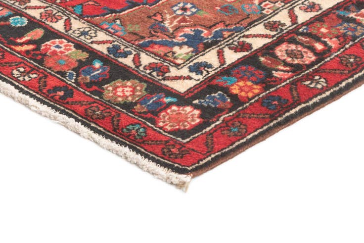 Detailansicht von 115cm x 330cm Hamedan Läufer Teppich