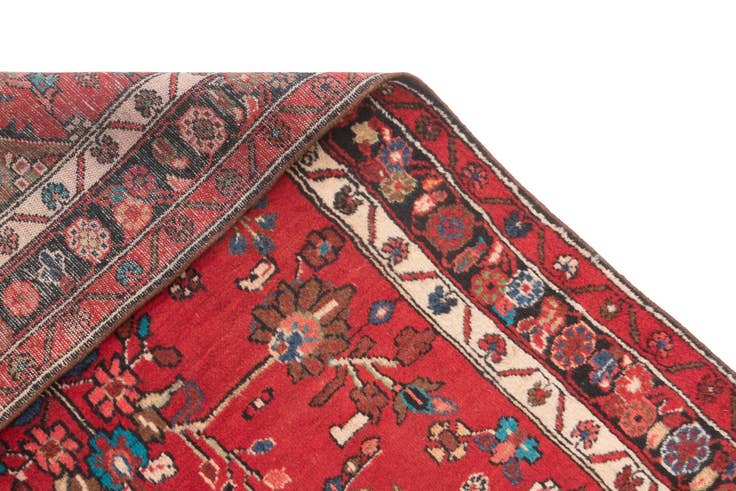 Detailansicht von 115cm x 330cm Hamedan Läufer Teppich