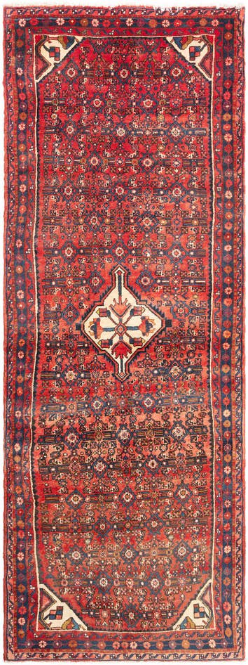 Detail image of 3' 7 x 10' 5 Hamedan Runner Rug