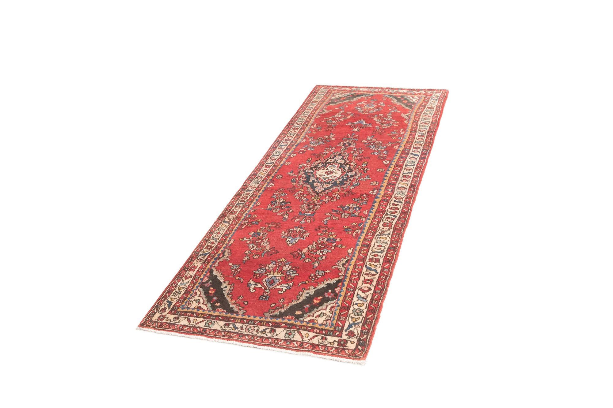 3' 7 x 9' 10 Hamedan Runner Rug