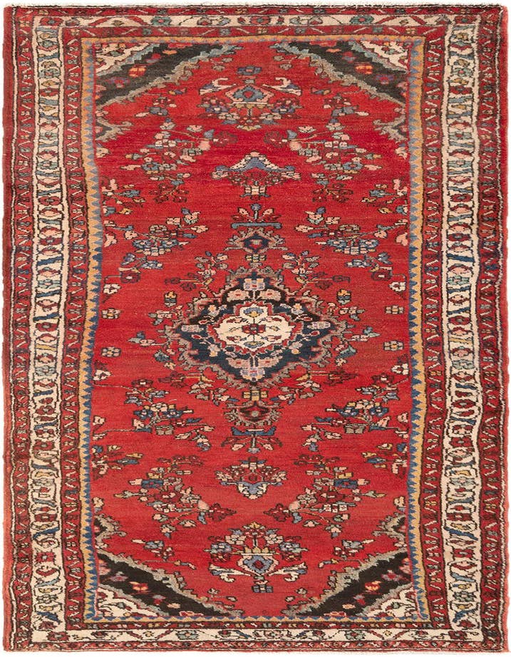 Detail image of 3' 7 x 9' 10 Hamedan Runner Rug