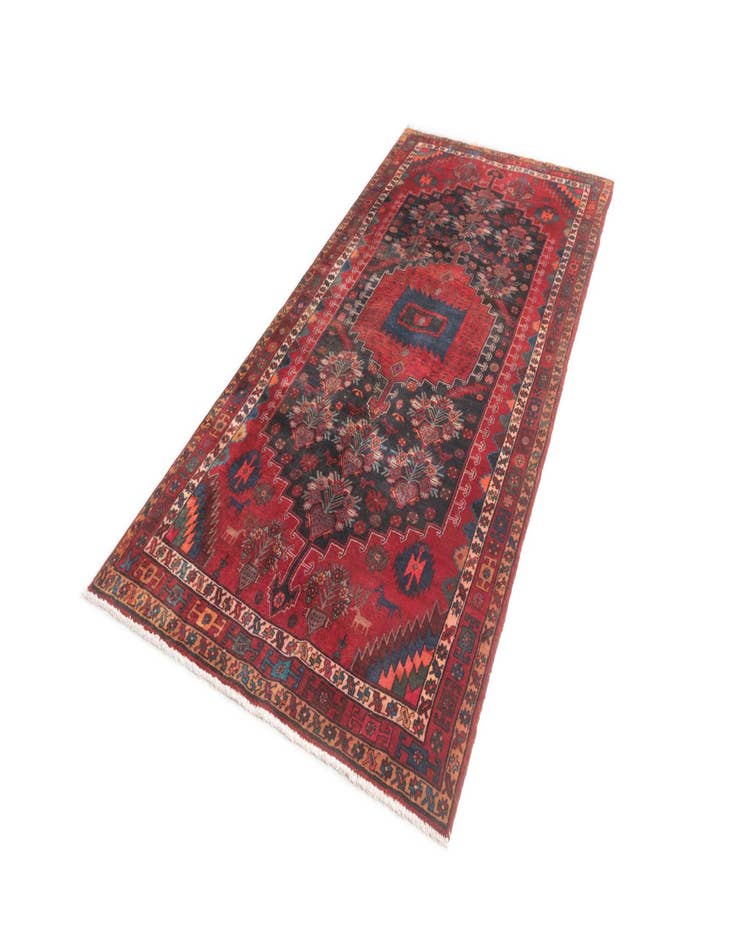 Detail image of 4' 9 x 10' 10 Hamedan Runner Rug