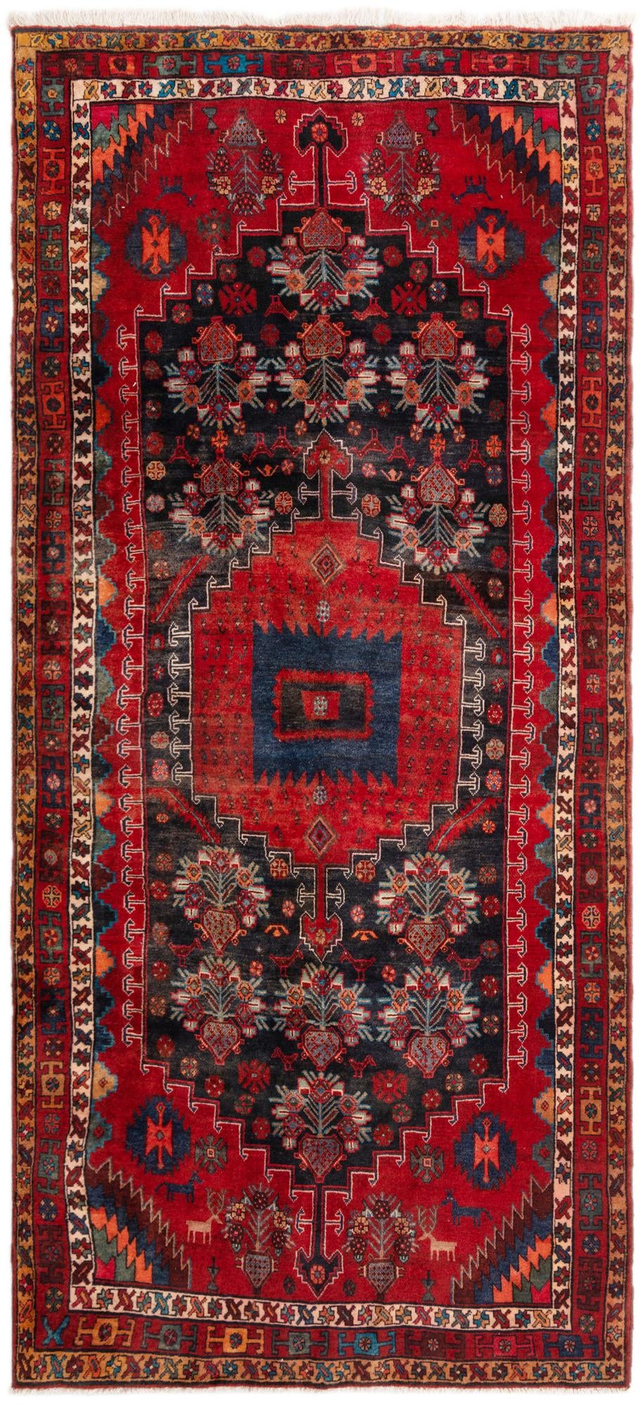 4' 9 x 10' 10 Hamedan Runner Rug