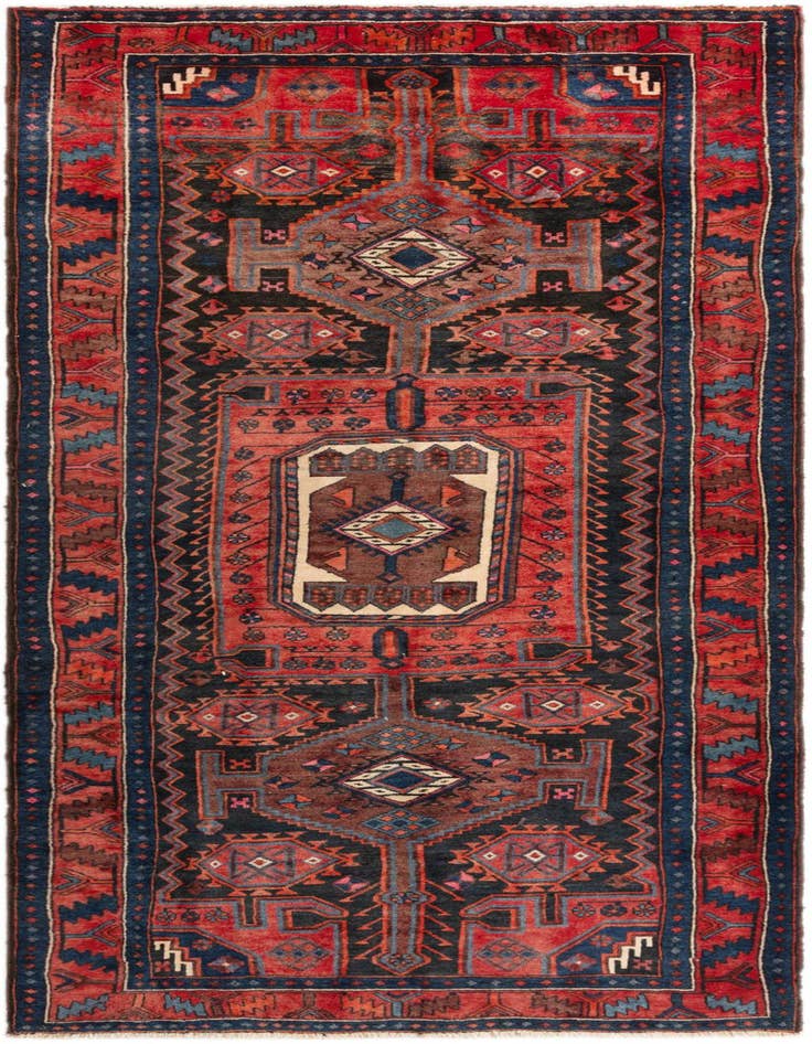 Detail image of 4' 2 x 10' 6 Hamedan Runner Rug