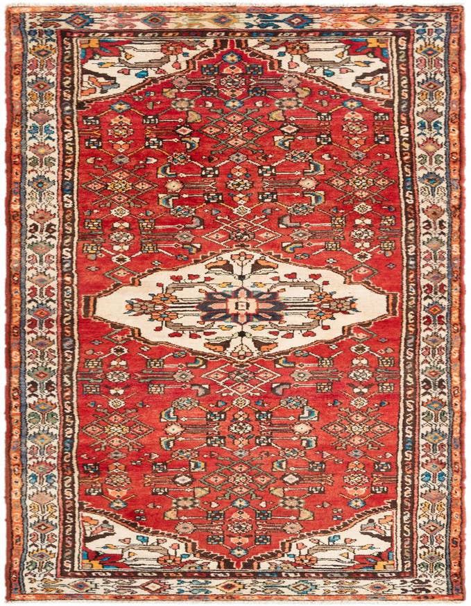 Detail image of 3' 3 x 9' 9 Hamedan Runner Rug