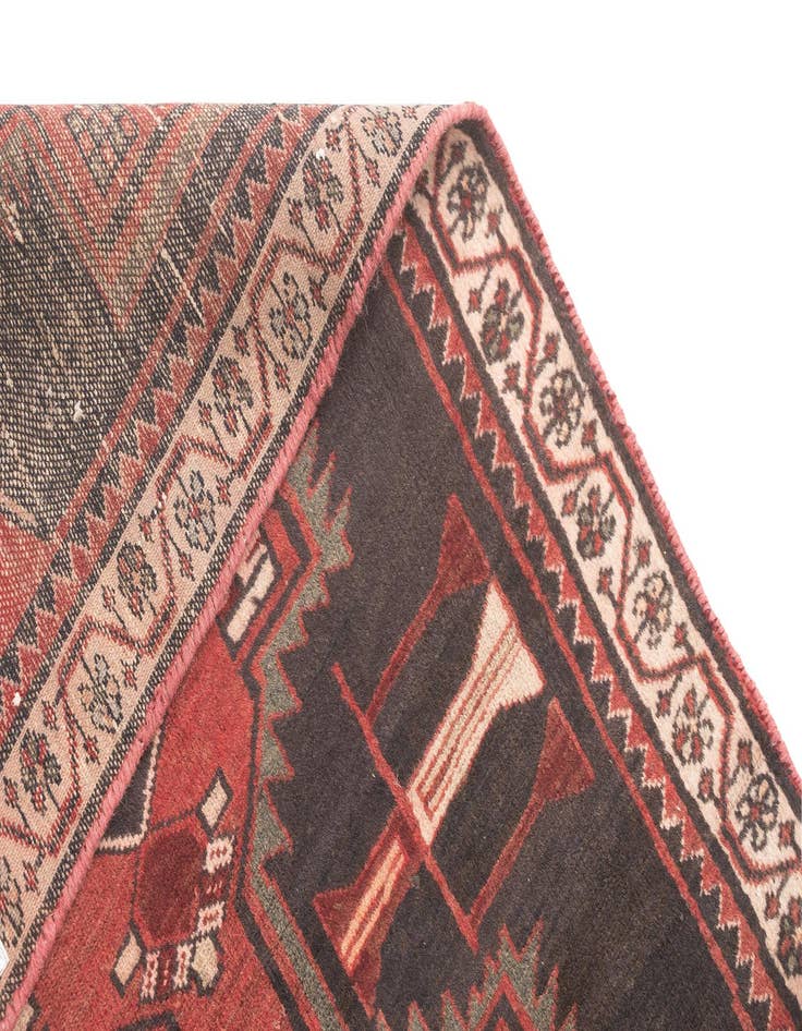 Detail image of 3' 3 x 9' 1 Hamedan Runner Rug