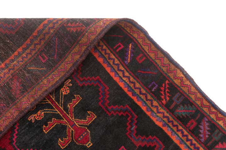5' x 10' 4 Hamedan Runner Rug