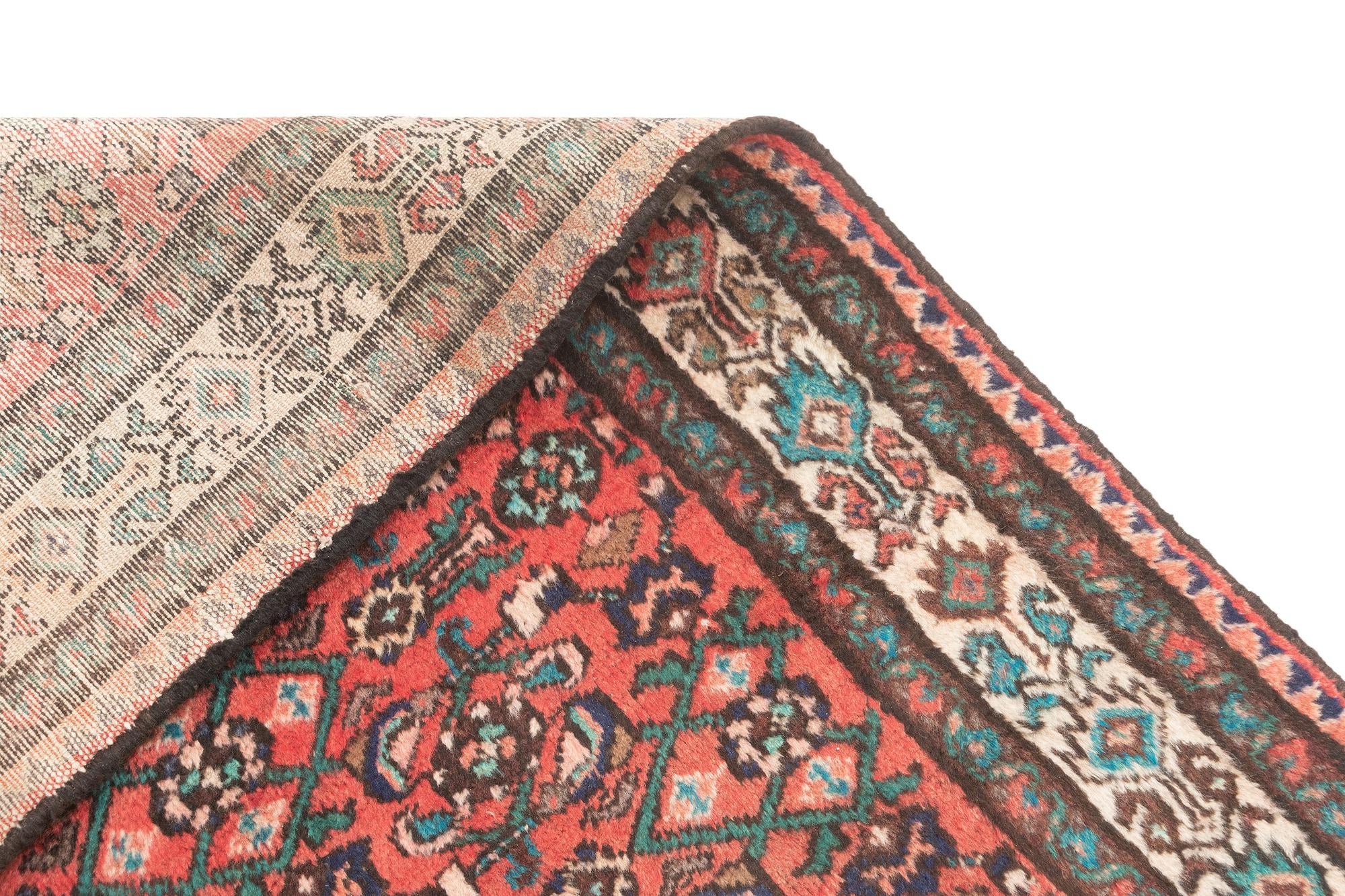 3' 7 x 10' 9 Hamedan Runner Rug