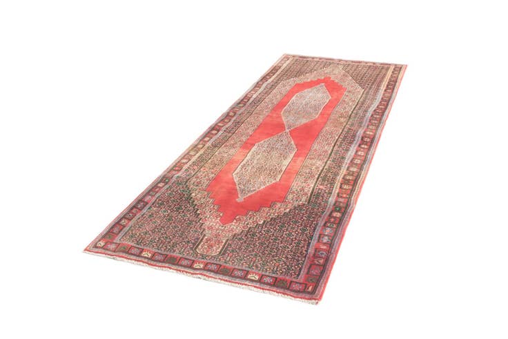 Detail image of 4' x 10' 6 Hamedan Runner Rug