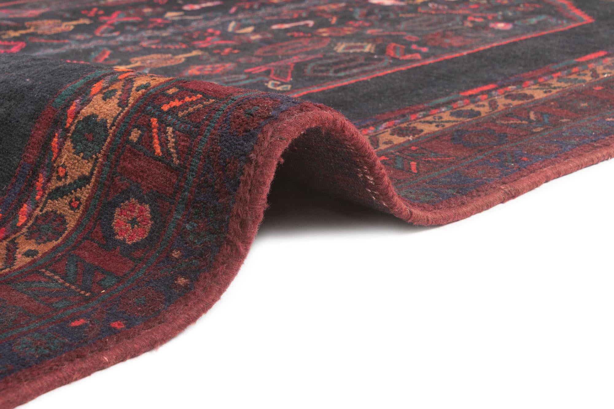 4' 11 x 12' 10 Hamedan Runner Rug