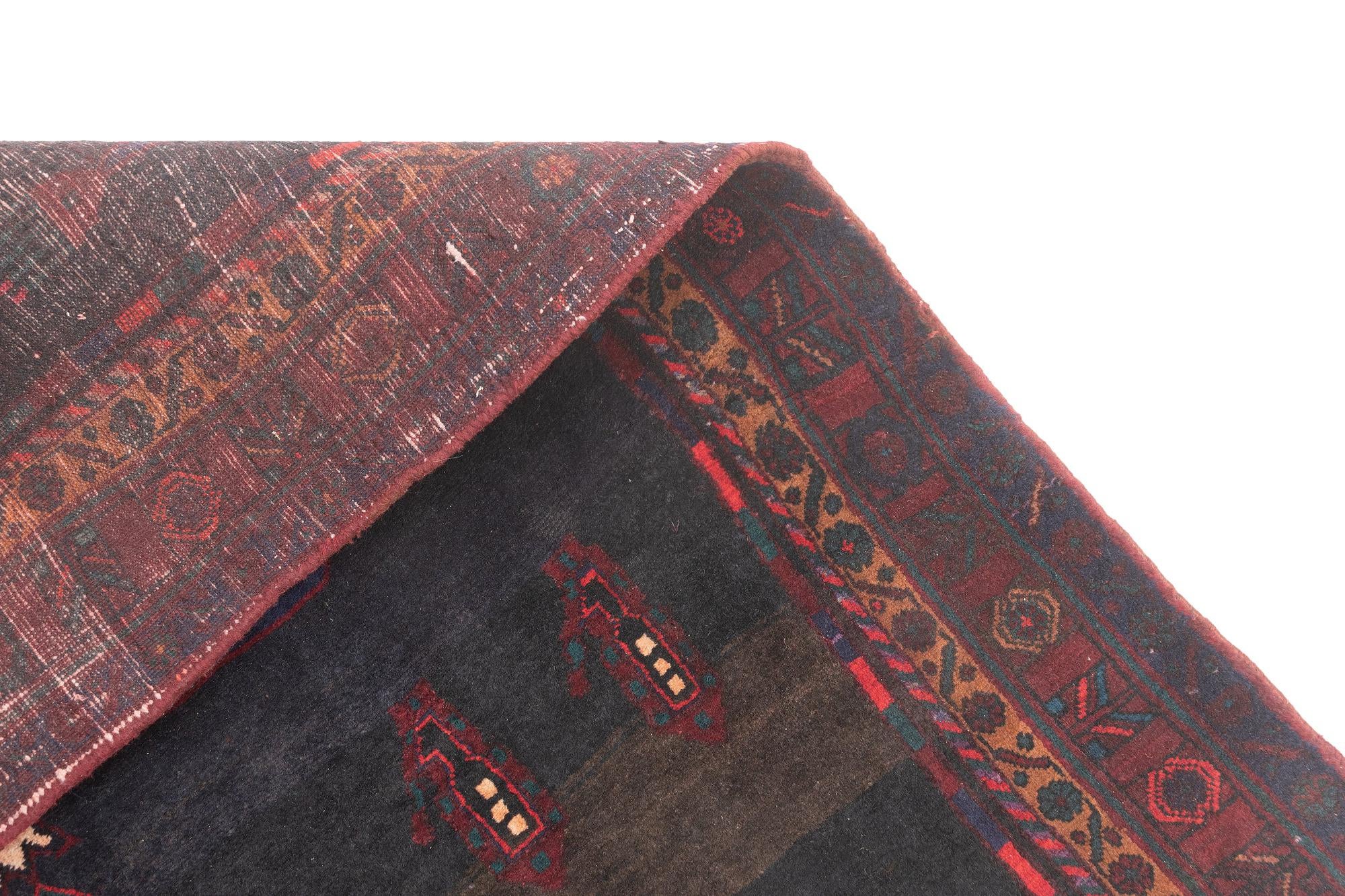 4' 11 x 12' 10 Hamedan Runner Rug