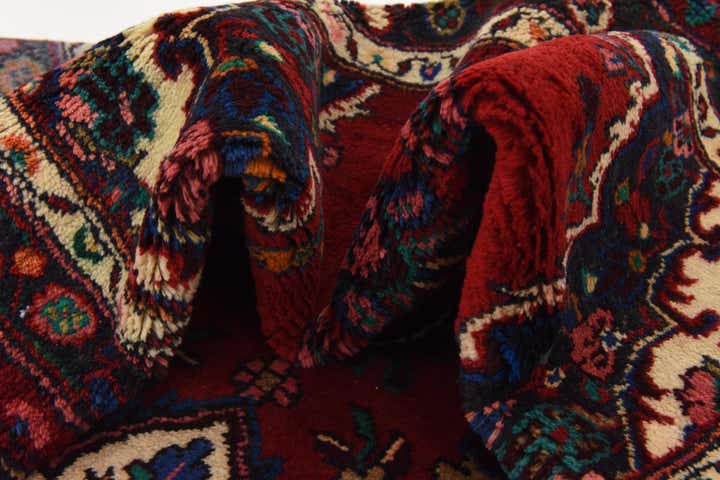 3' 8 x 10' Hand Knotted Hamedan Persian Wool Runner Rug