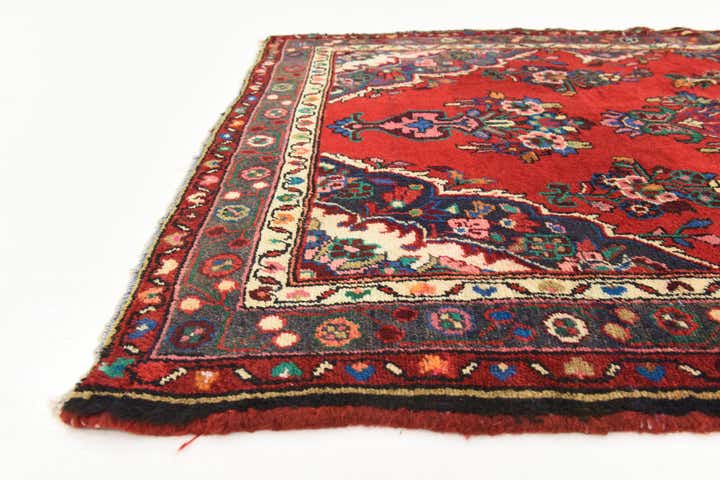 3' 8 x 10' Hand Knotted Hamedan Persian Wool Runner Rug
