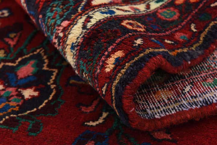 3' 8 x 10' Hand Knotted Hamedan Persian Wool Runner Rug